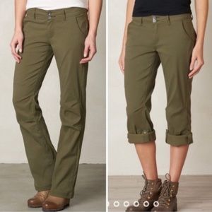 Prana Halle Olive Green Convertible Pant
